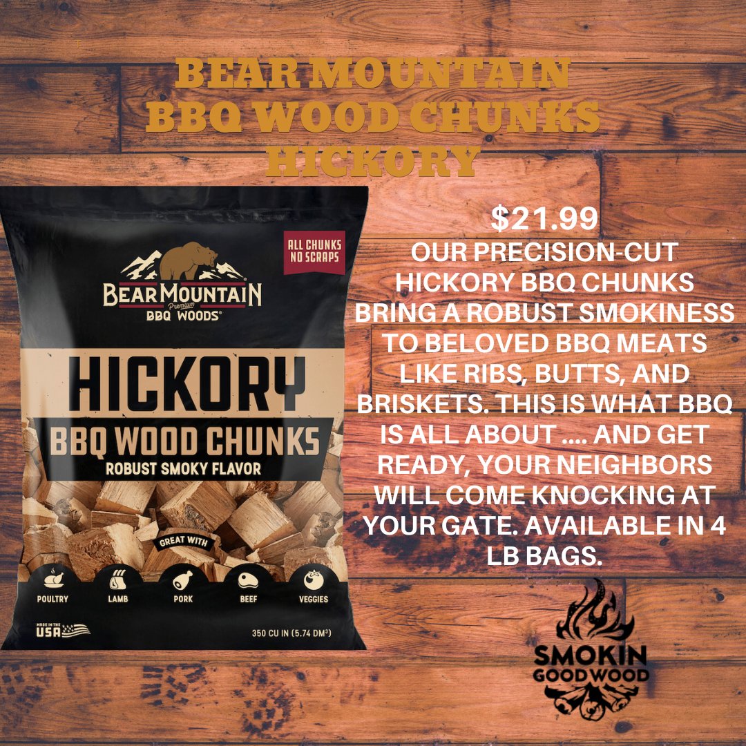 Bear Mountain BBQ Wood Chunks - Smokin Good Wood
