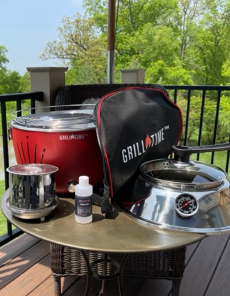 GrillTime Tailgater Portable Grill - Smokin Good Wood