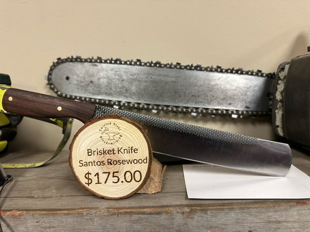 Twisted Steel Blacksmithing Knives