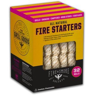 All Natural Fire Starters 32 count - Smokin Good Wood