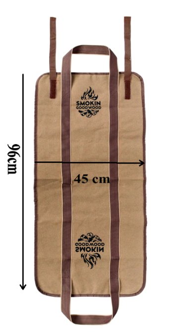 Firewood log carrying bag - Smokin Good Wood