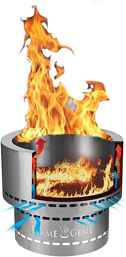 Flame Genie - Wood Pellet Fire Pit 16&quot; - Smokin Good Wood