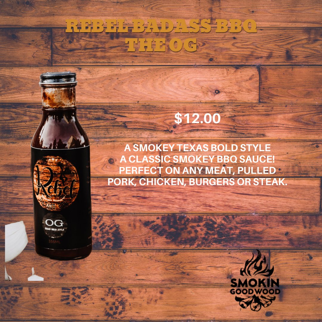 Rebel Badass BBQ Sauce - Smokin Good Wood