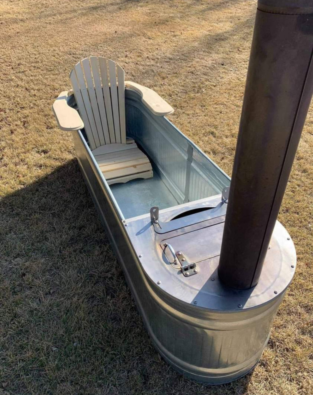 The &quot;Lone Ranger&quot; wood fired hot tub - Smokin Good Wood