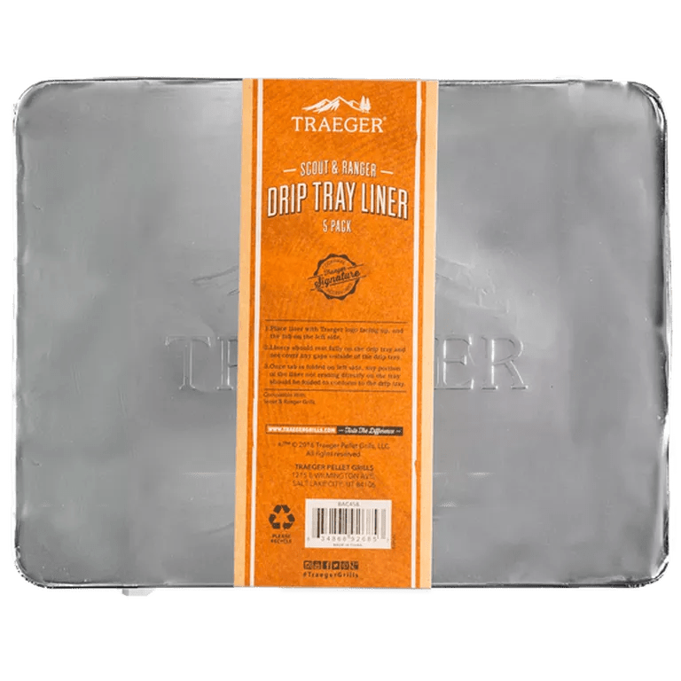 Traeger Drip Tray Liners - 5 Pack - Ranger Grill - Smokin Good Wood